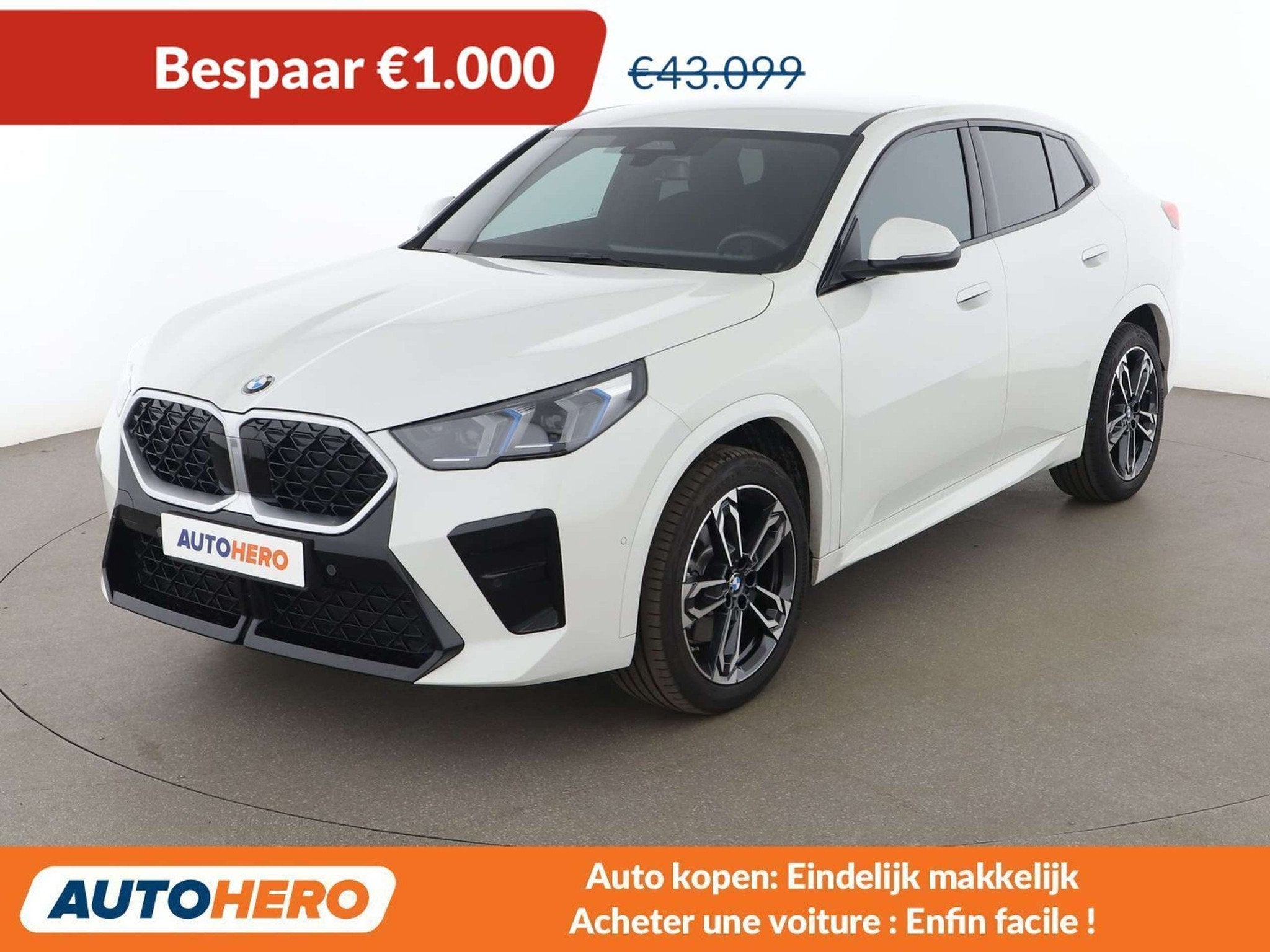 BMW X2 sDrive 20i Mild-Hybrid M Sport (bj 2026, automaat), Auto's, Gebruikt, Wit, 5 zetels, 1570 kg