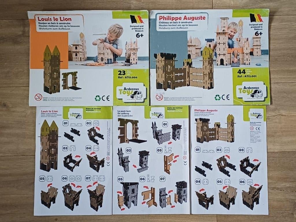 Château en bois Ardennes Toys - P. Auguste + L. Le Lion, Enlèvement ou Envoi, Utilisé