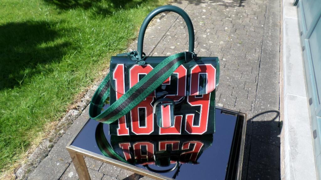Sac Delvaux Brillant The Hero + foulard en soie Delvaux, Ophalen of Verzenden, Rood