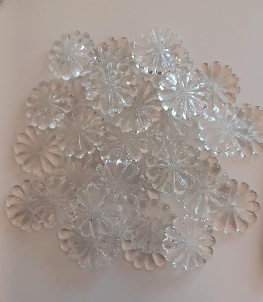 Rozetten, antieke hangers voor kroonluchters. Heel groot. 5C, Antiek en Kunst, Ophalen