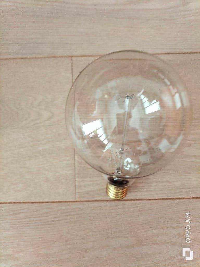 GLOBE VINTAGE DIAM. 12,5CM  40watts dimmable, Enlèvement ou Envoi, 12 cm, Utilisé, Lumineux