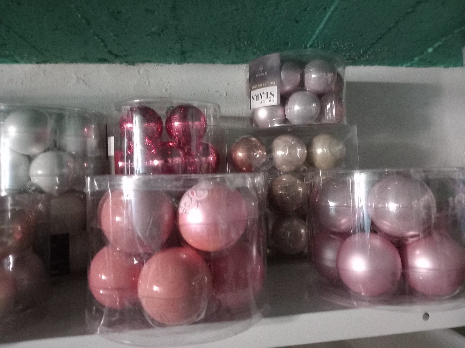 Boule de Noël  en verre plusieurs coloris, Divers, Enlèvement