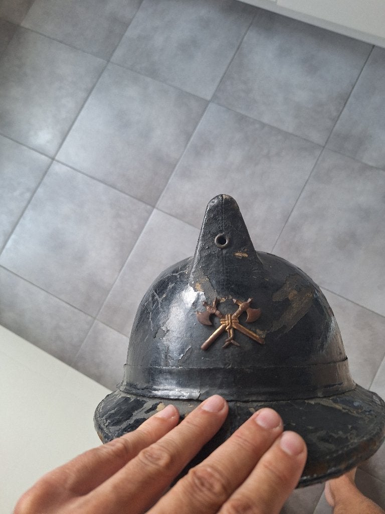 Casque pompier ancien, Collections, Envoi