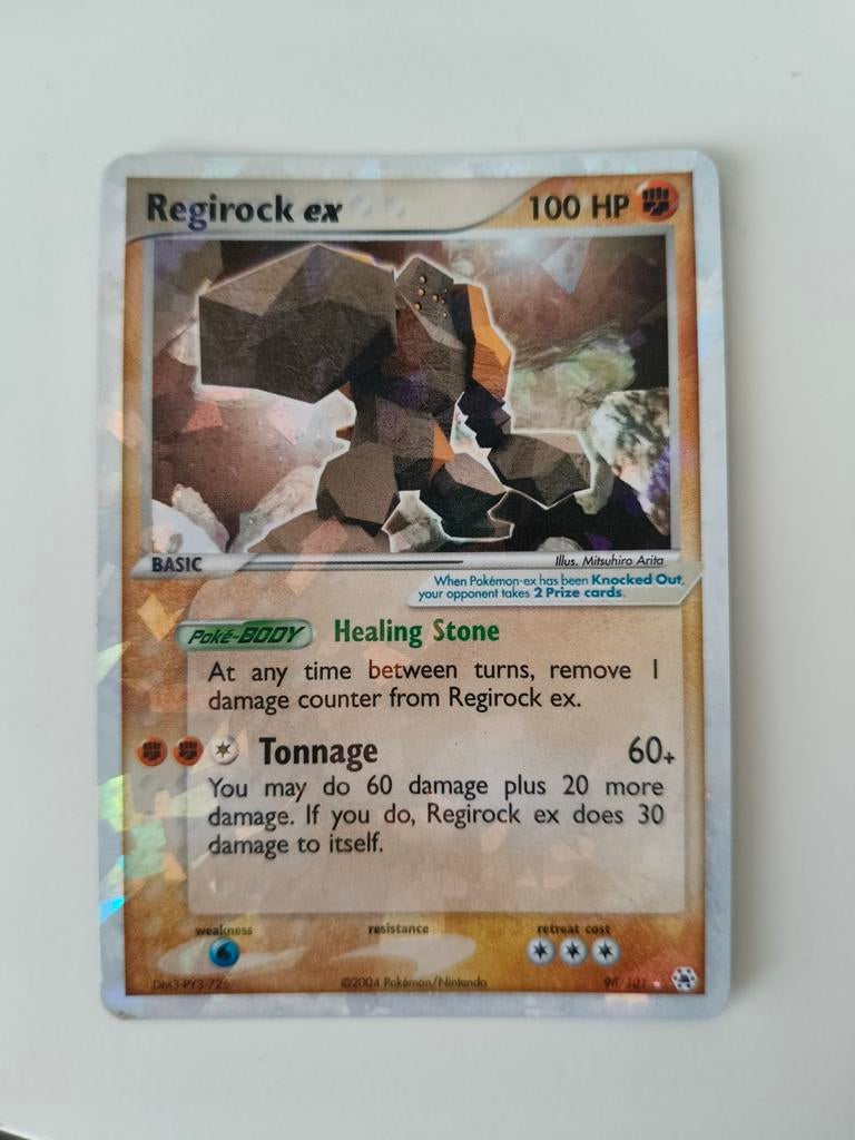 Regirock EX #98 Hidden Legends Holo, Ophalen of Verzenden