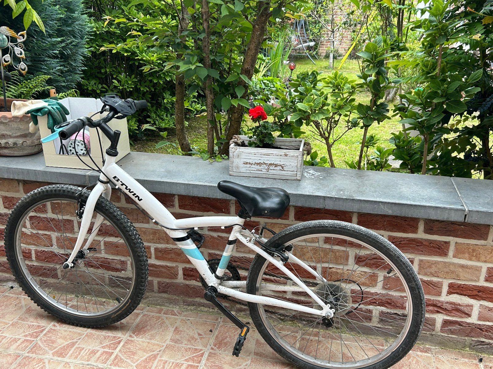 Btwin original 100 blanc, Fietsen en Brommers, Fietsen | Jongens, Ophalen, Zo goed als nieuw