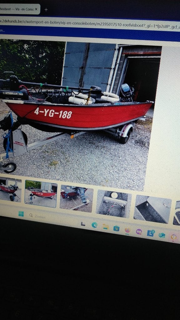 roofvisboot 4m op 1.50 m met trailer, Ophalen, Gebruikt, Overige typen
