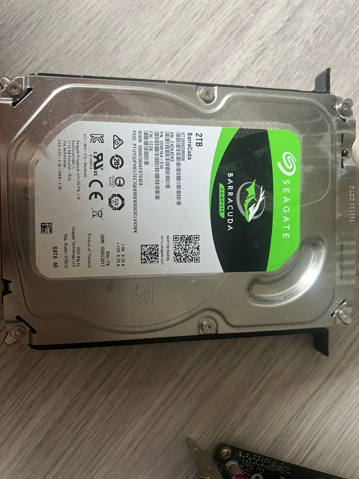 2TB interne harde schijf, Ophalen of Verzenden, Gebruikt