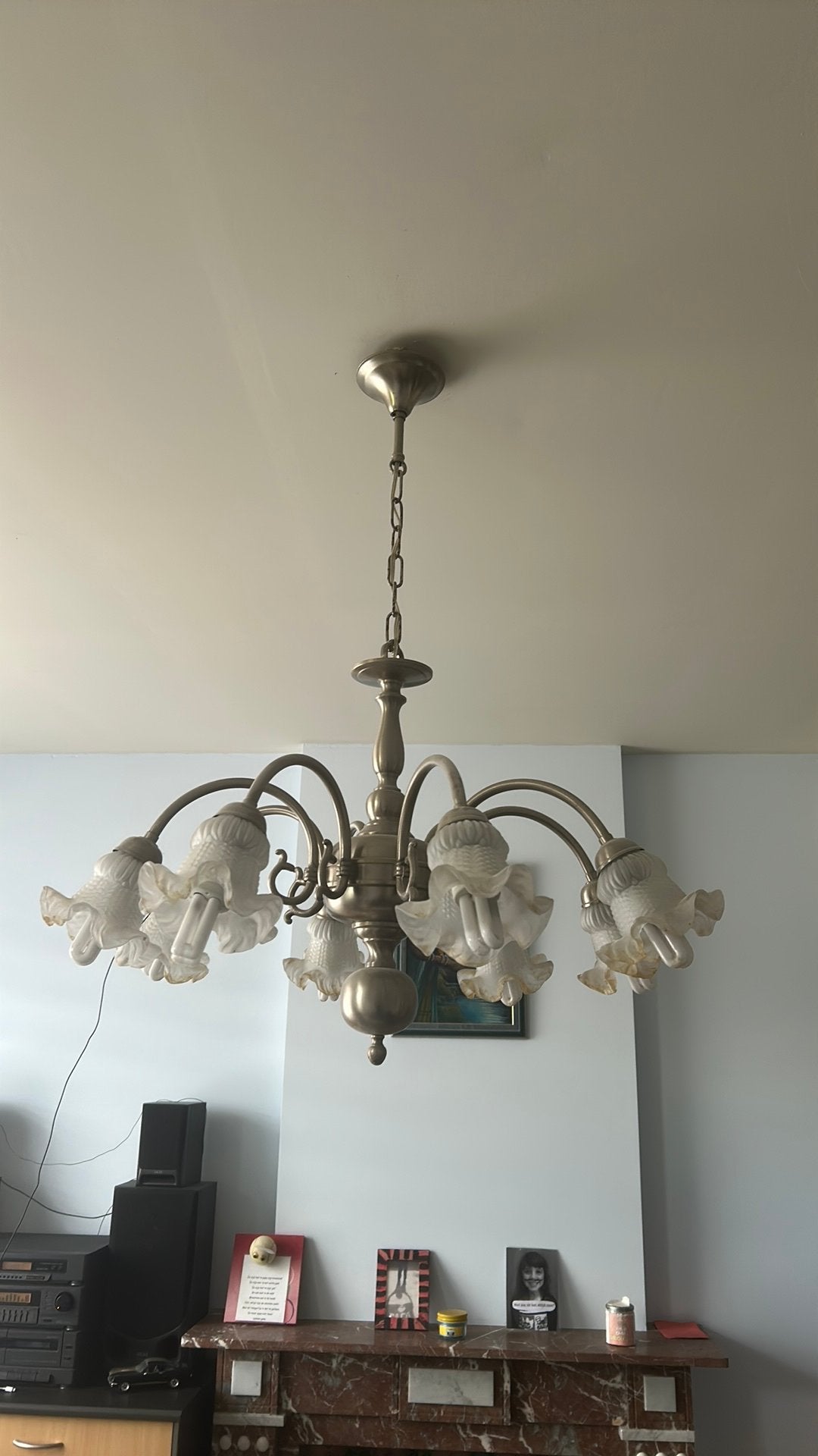 Luster, Huis en Inrichting, Ophalen, Gebruikt, Rustiek, E14 (klein)