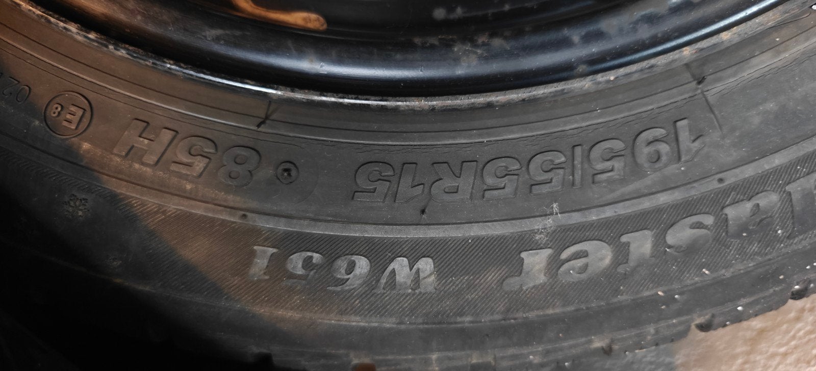 pneus hiver 195/55R15 avec jantes 5x100, Autos : Pièces & Accessoires, 15 pouces, Pneus et Jantes, Pneus hiver, Véhicule de tourisme