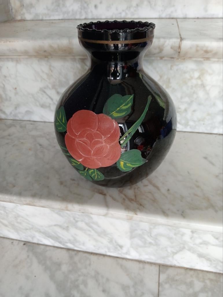 Zwarte bloem pot, Ophalen of Verzenden