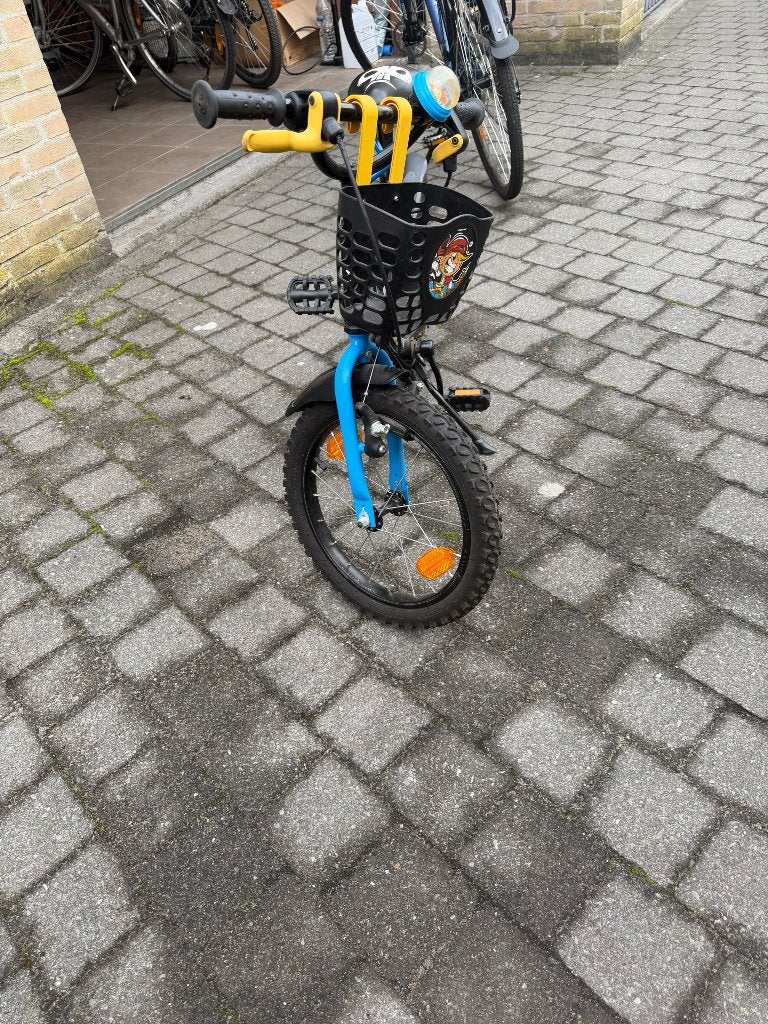 Kinderfietsje Pirat, Frein sur jante, Stabilisateurs, 16 à 20 pouces, Utilisé