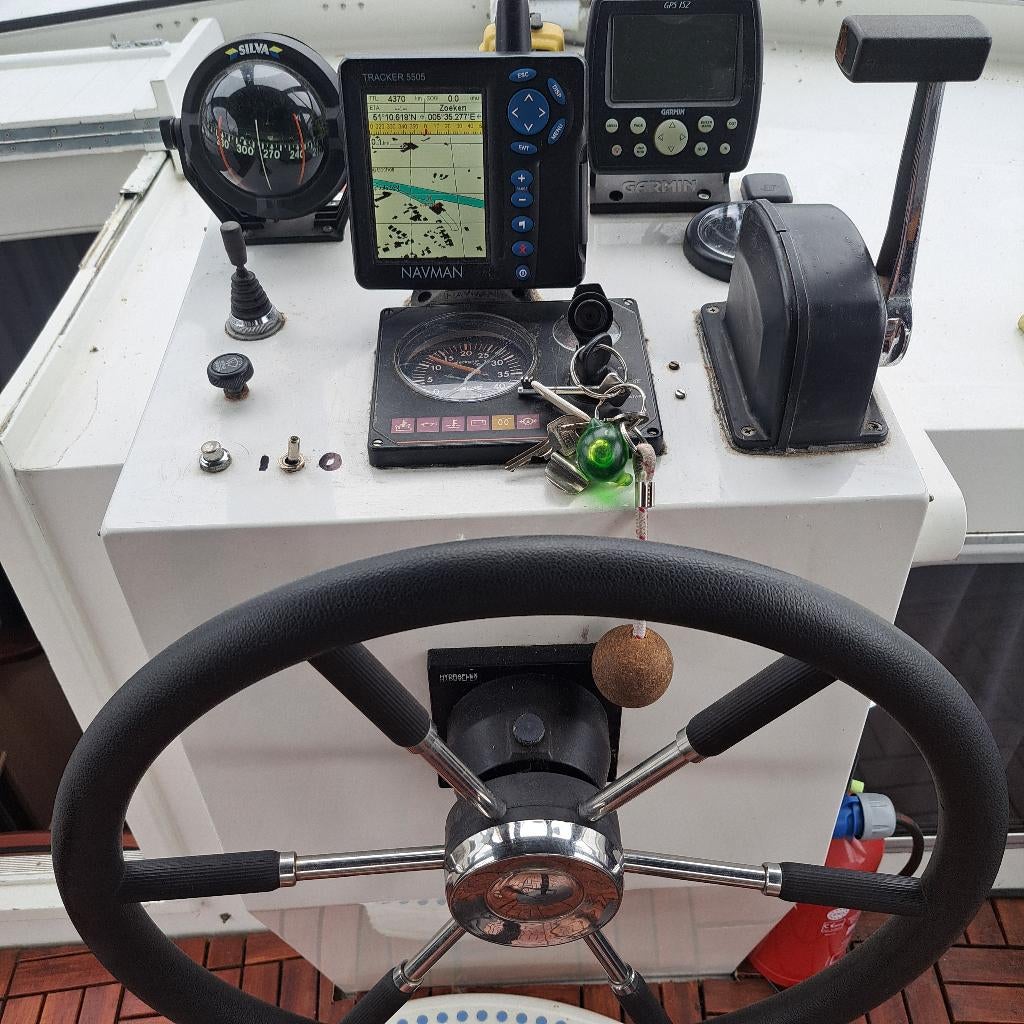 Boot - jacht 12 m, Watersport en Boten, Motorboten en Motorjachten, Ophalen, Gebruikt, Staal, Diesel