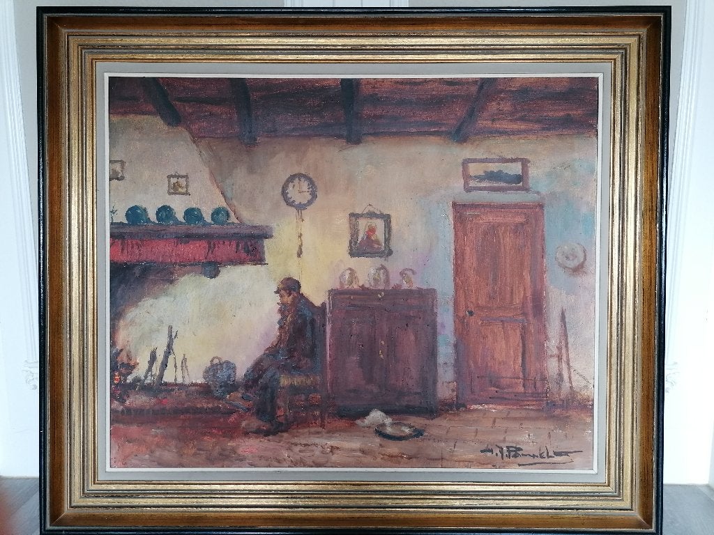 schilderij Pauwels, Ophalen, Doek, Realistisch, Olieverf