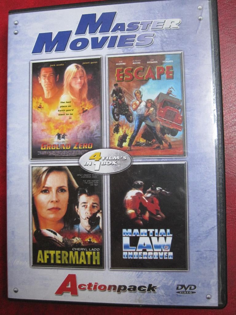 Master Movies - Actionpack (4 films op 2 disc), Cd's en Dvd's, Dvd's | Actie, Vanaf 16 jaar, Boxset, Actie, Ophalen of Verzenden