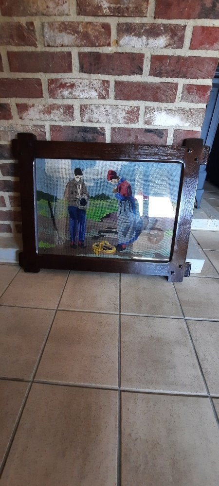 schilderijen, Portrait ou Personnes, Sous verre, Autres techniques, Enlèvement