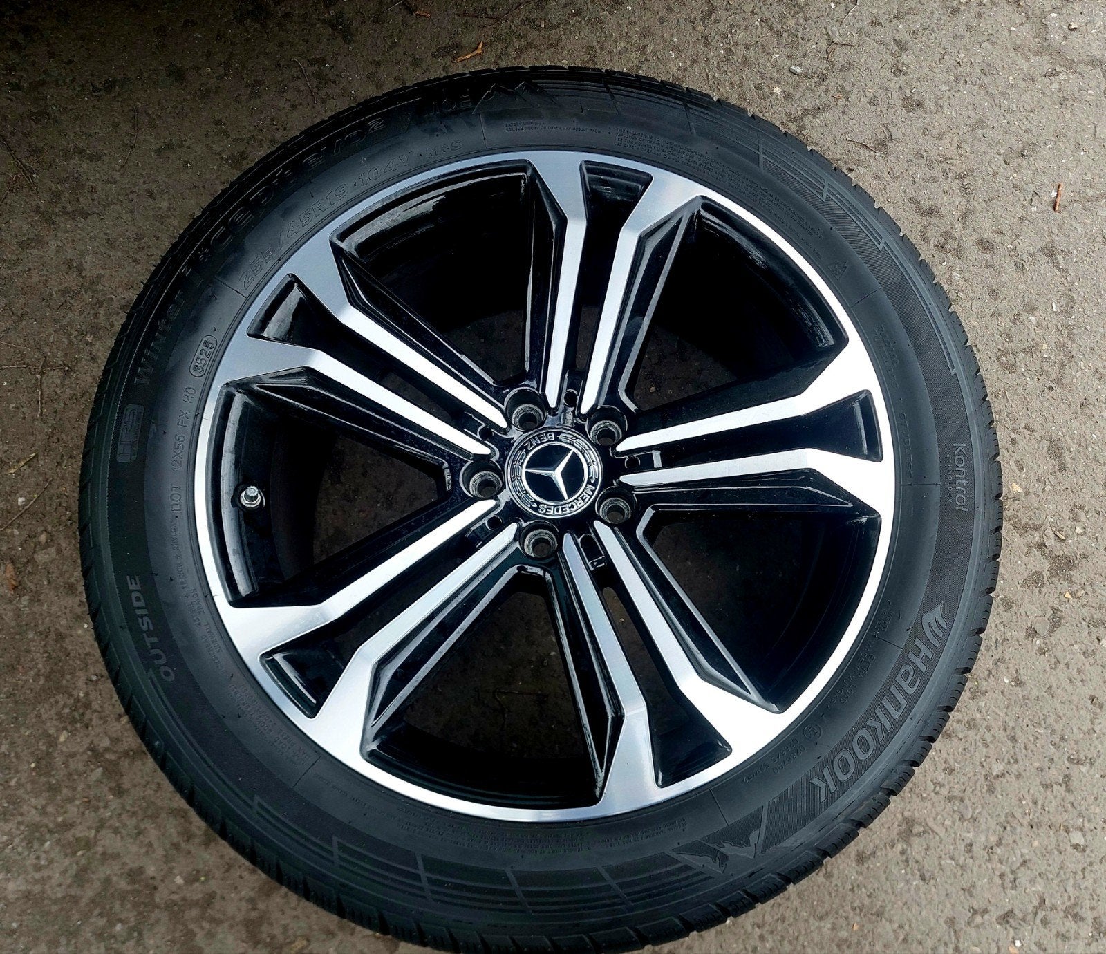 4 jantes Mercedes Classe S d’origine 19" avec pneus hiver, Pneus hiver, Pneu(s), 19 pouces, Enlèvement