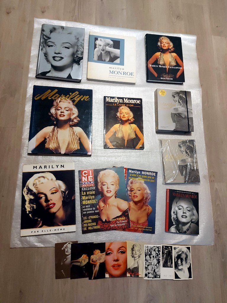Marilyn Monroe Collection 9 Livres +, Livres, Différents auteurs, Comme neuf, Personnages, Enlèvement ou Envoi