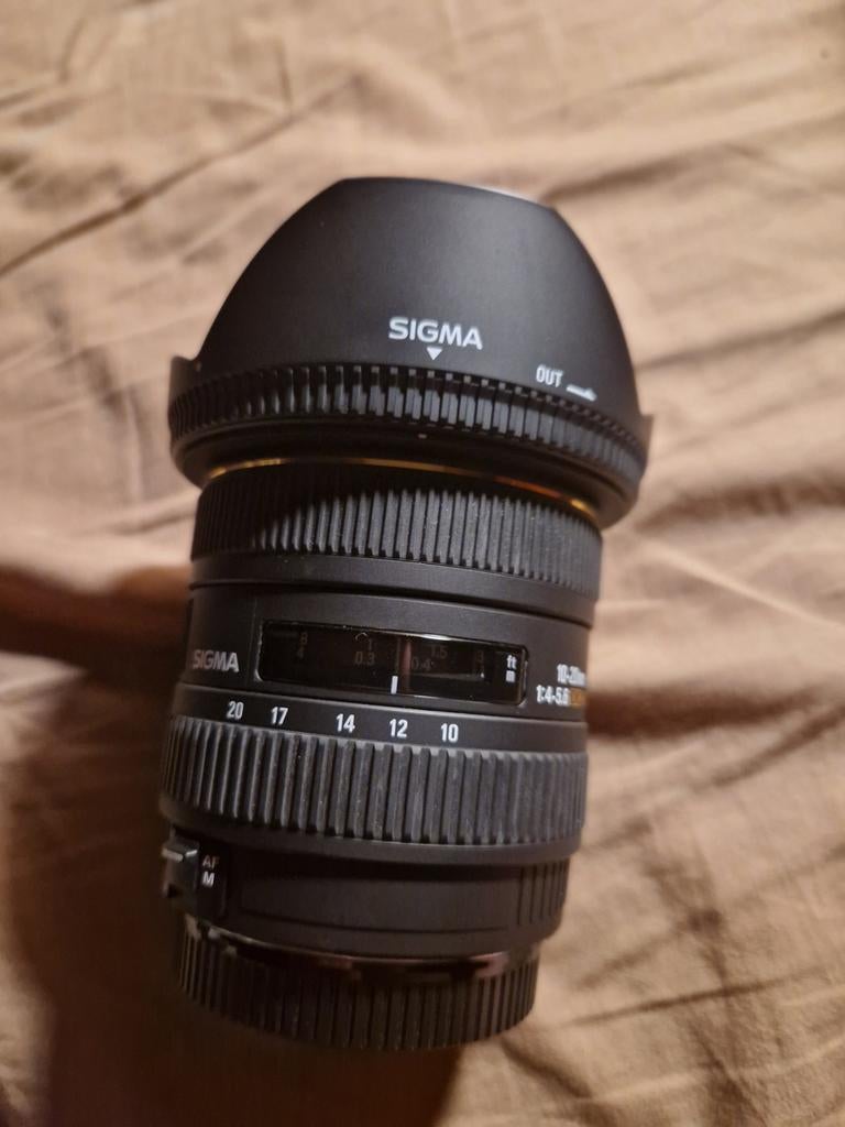 Sigma lens 10-20 mm 1:4-5.6, Audio, Tv en Foto, Foto | Lenzen en Objectieven, Ophalen, Zo goed als nieuw, Groothoeklens, Zoom