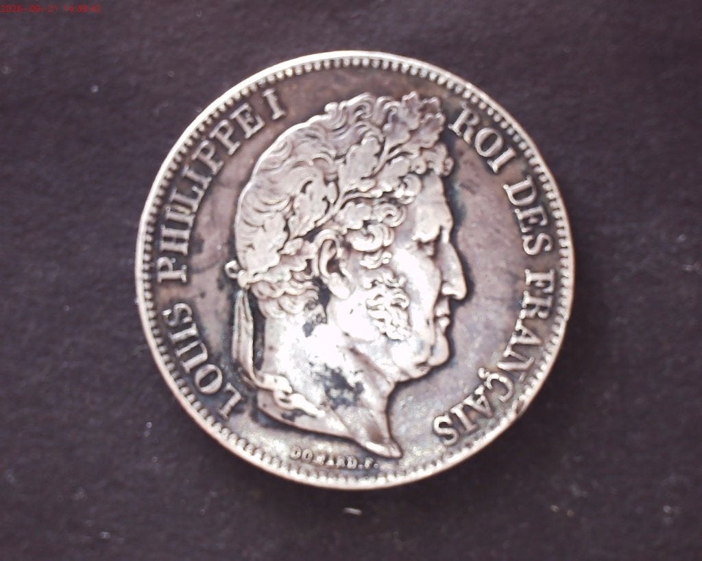 Frankrijk 5 francs, 1840, Postzegels en Munten, Zilver, Ophalen of Verzenden, Losse munt, Zilver