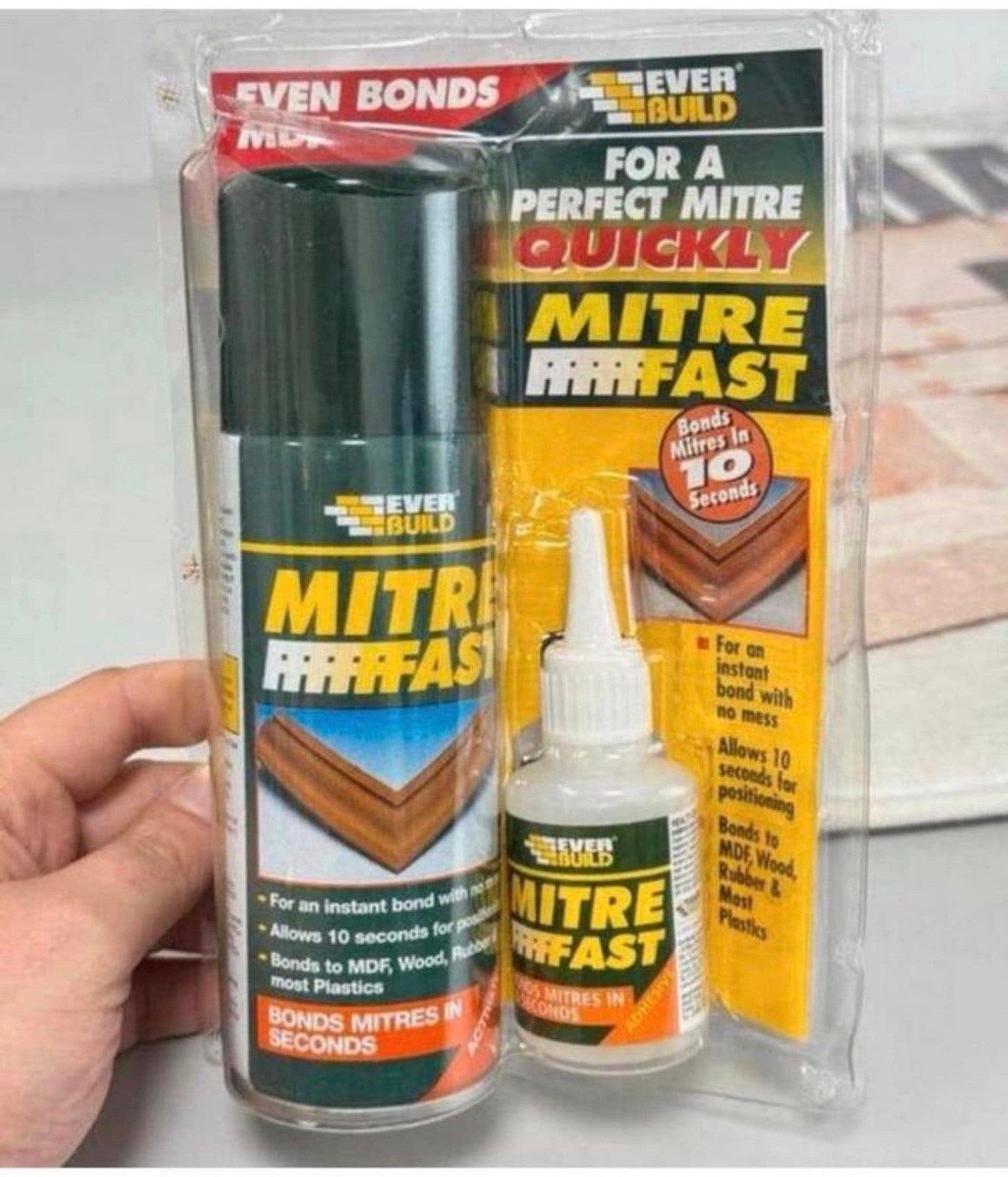Mitre Second Glue + Activateur Mdf Bois Caoutchouc Plastique, Enlèvement ou Envoi, Neuf