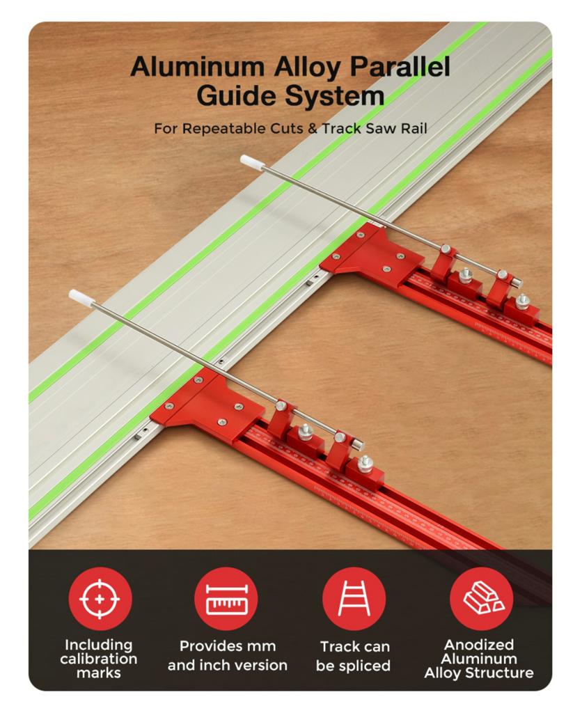 Parallel Guide System for Repeatable Cuts for Track Saw, Doe-het-zelf en Bouw, Gereedschap | Zaagmachines, Nieuw, Invalzaag, Ophalen