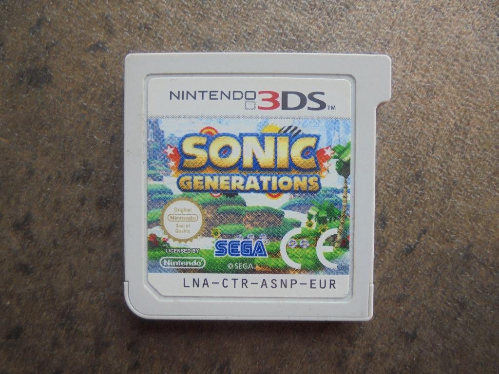 Sonic Generations voor 3DS (zie foto's), Enlèvement ou Envoi, 1 joueur, À partir de 7 ans, Aventure et Action
