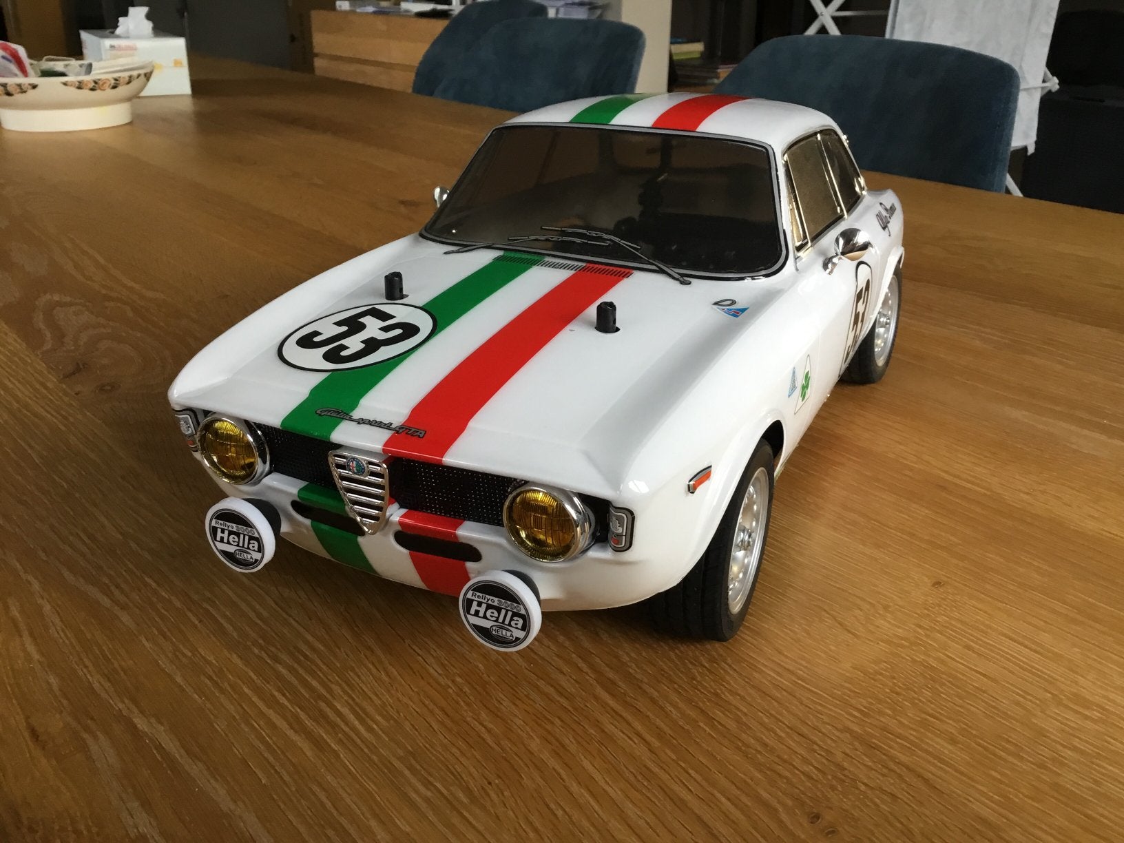 Tamiya rc M06 Alfa Romeo, Ophalen, Gebruikt