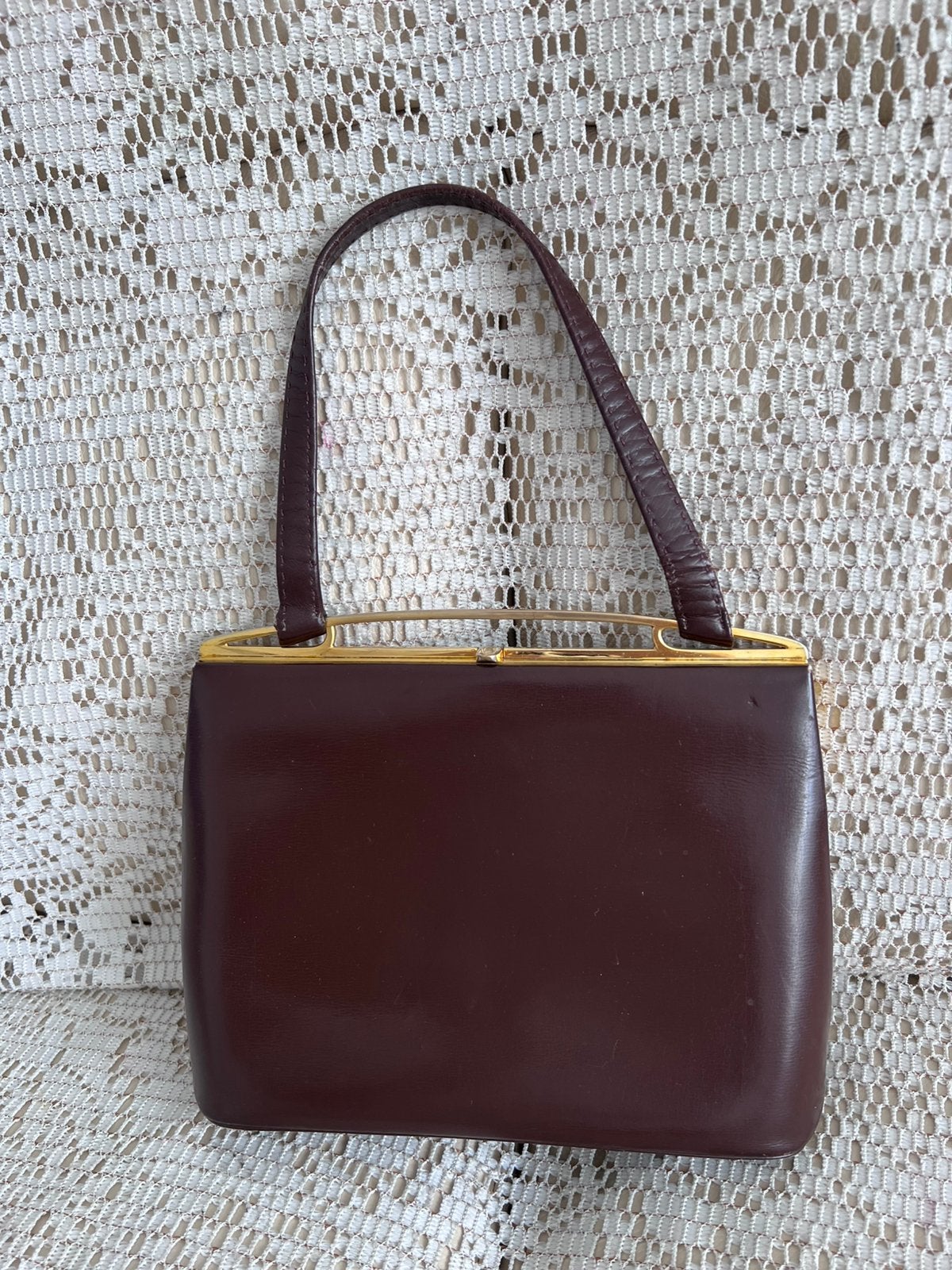 Sac DELVAUX vintage cuir marron, Enlèvement ou Envoi, Comme neuf