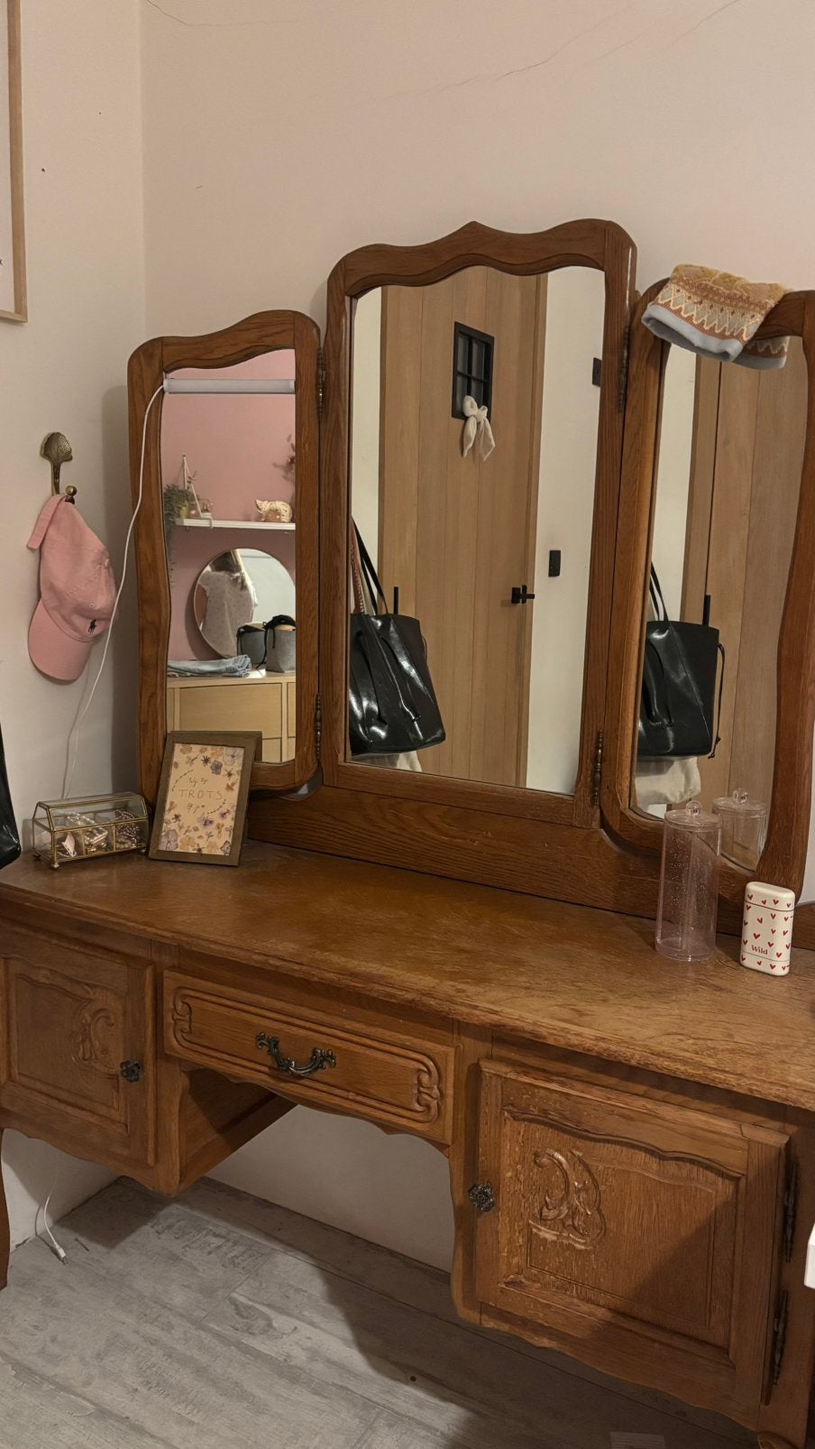 Vintage make-up tafel, Ophalen, Zo goed als nieuw