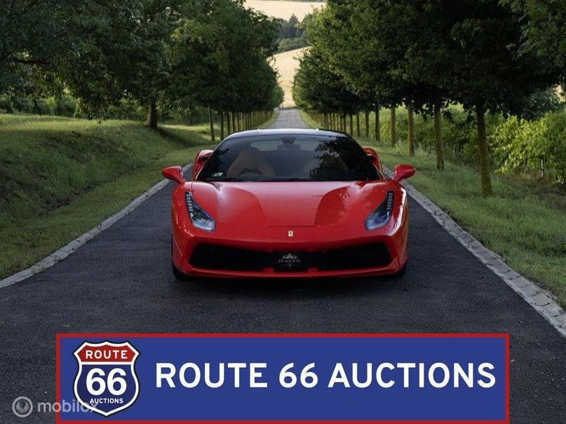 Ferrari 488 GTB | 2015 | Route 66 Auctions, Auto's, Ferrari, Gebruikt, Zwart, Bedrijf, Handgeschakeld