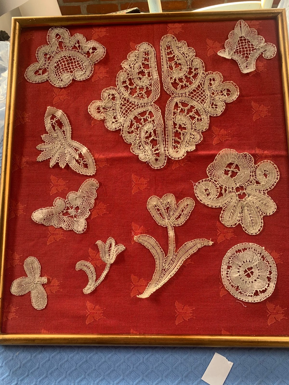 Ensemble d anciennes apliques de dentelle, Antiquités & Art, Enlèvement ou Envoi, Femmes