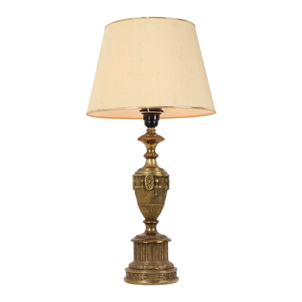 Grote Messing Tafellamp Klassieke Stijl Frankrijk 59cm, Enlèvement ou Envoi