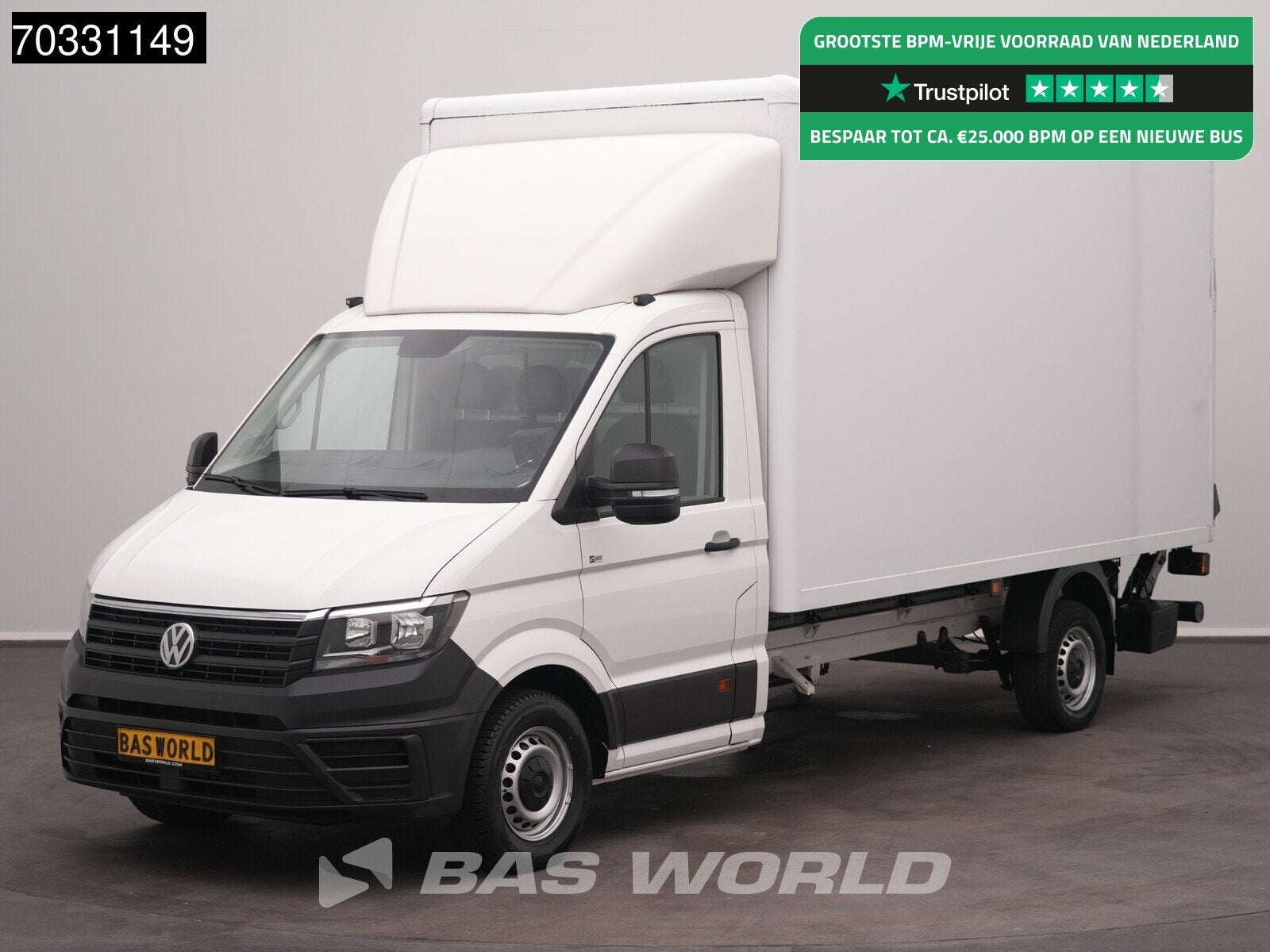 Volkswagen Crafter 177pk Automaat Laadklep Bakwagen Airco Cr, Stof, Gebruikt, Euro 6, 4 cilinders