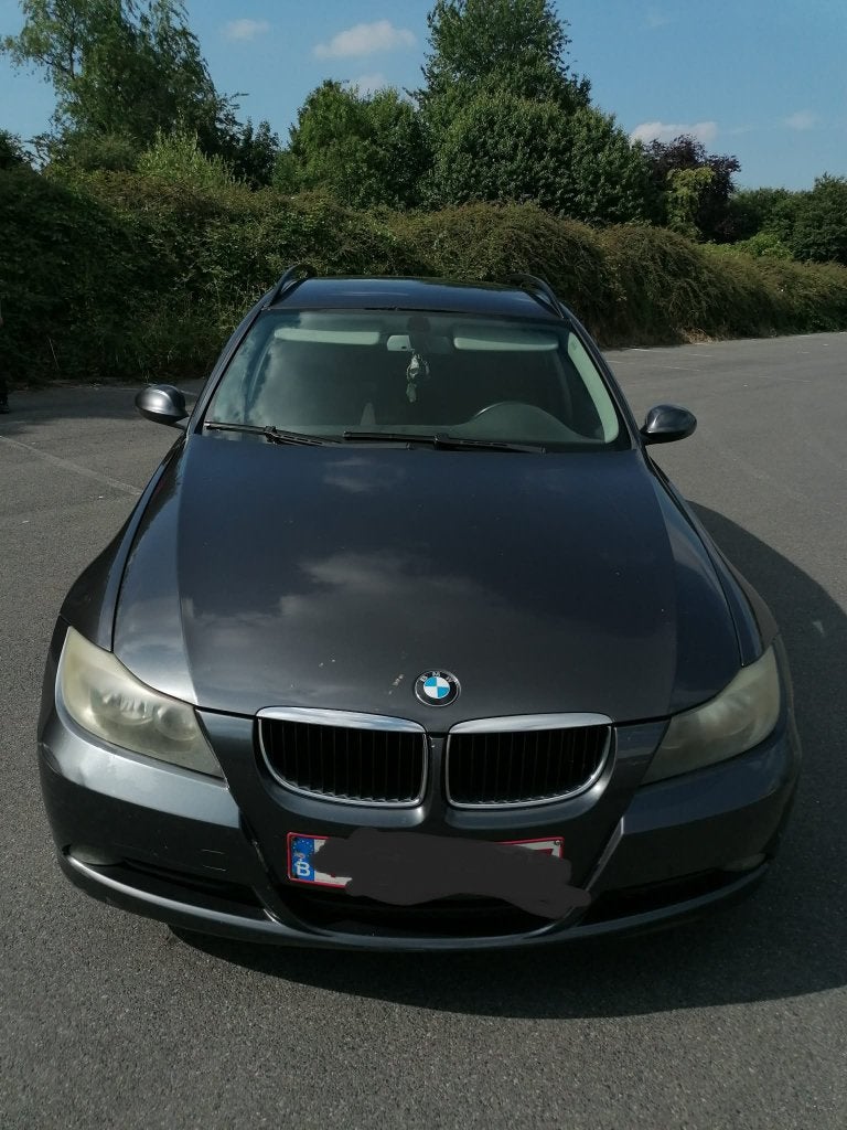 Bmw e91 318d moteur M47, Auto's, BMW, Achterwielaandrijving, Zwart, Emergency brake assist, Bedrijf
