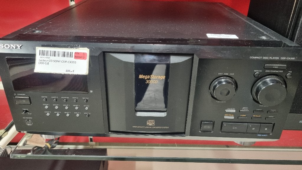 Lecteur compact CD Sony CDP-CX355, TV, Hi-fi & Vidéo, Enlèvement, Utilisé, Sony, Portable