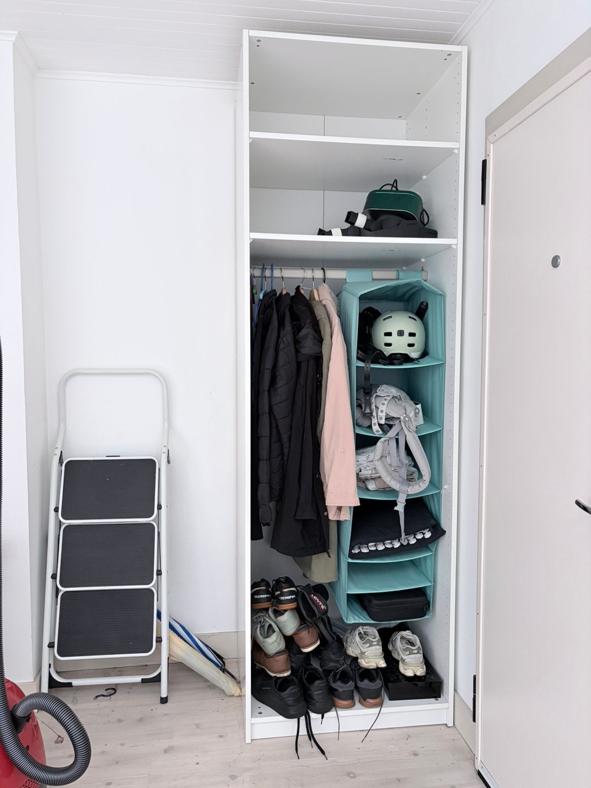 Pax kast wit, Ophalen, Gebruikt, 200 cm of meer, 50 tot 100 cm