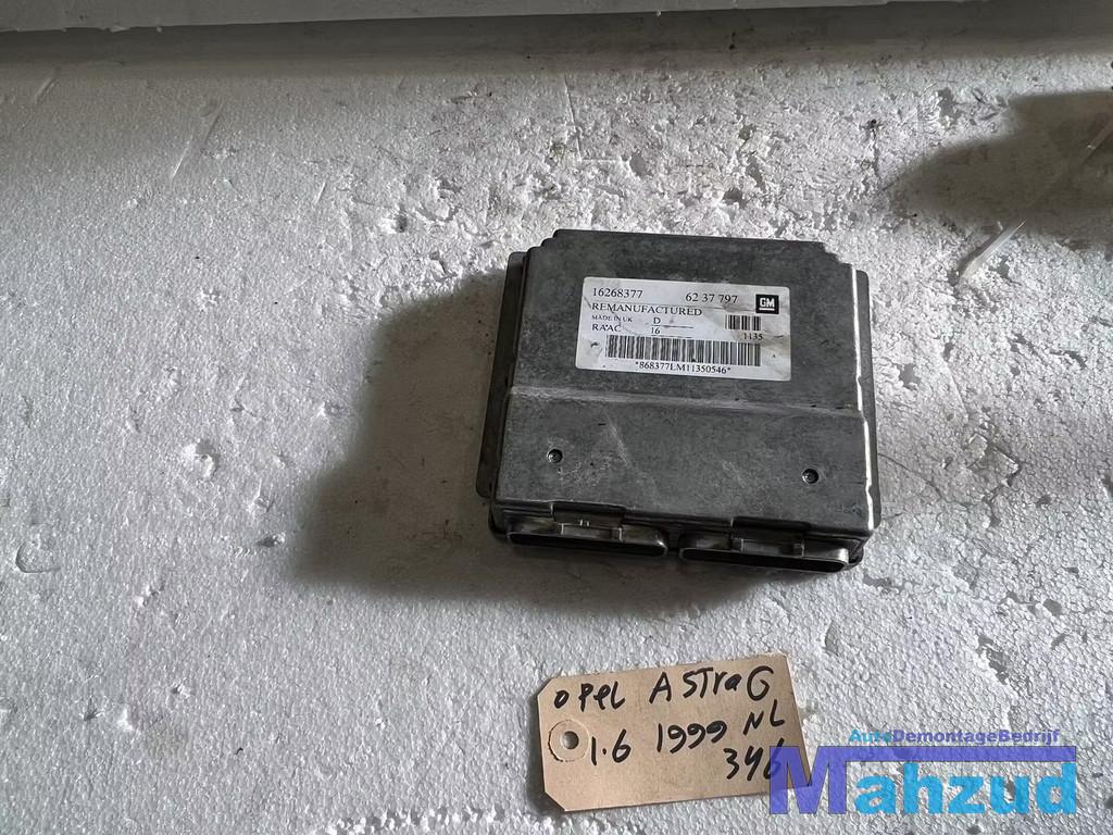 OPEL ASTRA G 1.6 ECU Motormanagement 1998-2004 16268377, Auto-onderdelen, Gebruikt, Opel Automobile GmbH, Kontakt@opel-infoservice.de