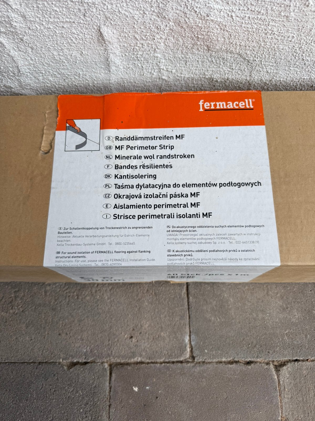 Fermacell Randstroken 30mm - 24 stuks van 1m, Bricolage & Construction, Enlèvement ou Envoi, Neuf
