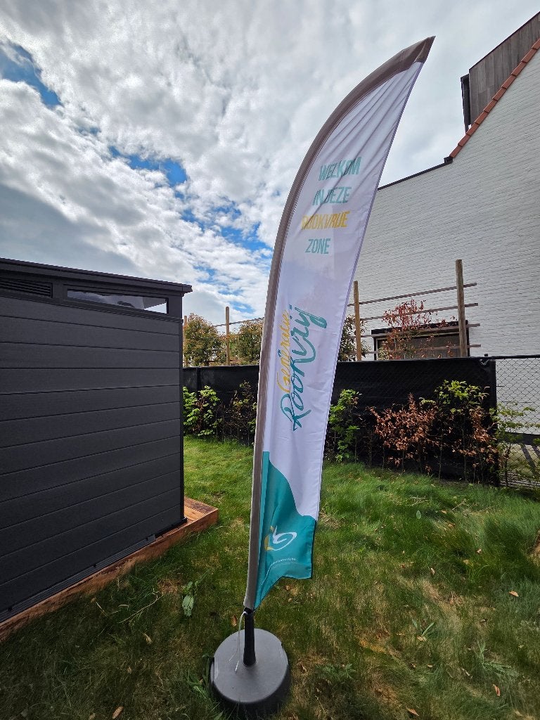 GRATIS: Vlag + stok "Welkom in deze rookvrije omgeving", Ophalen, Nieuw