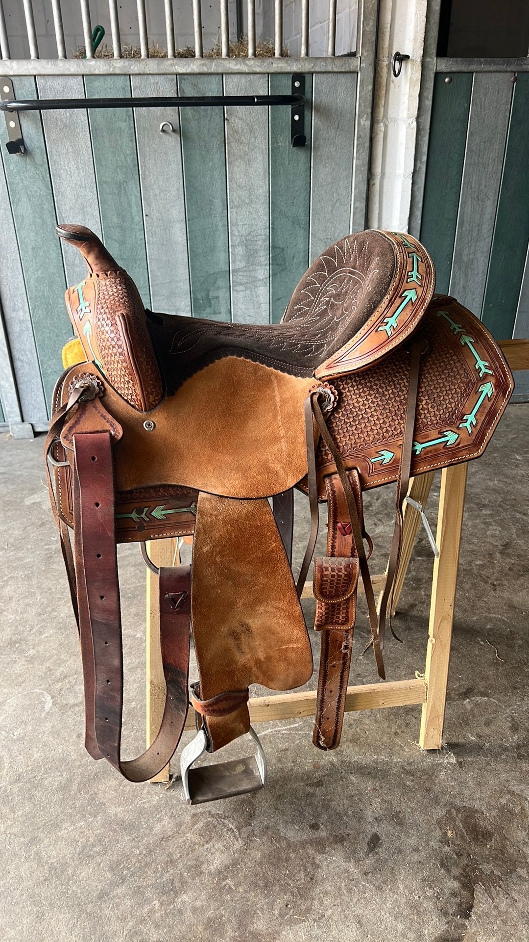 Barrel Race zadel 15” – Westernzadel, Animaux & Accessoires, Chevaux & Poneys | Selles, Enlèvement ou Envoi, Comme neuf, Autres disciplines