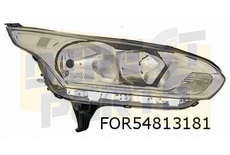 Ford Transit Connect (10/15-) koplamp L (halogeen/ chrome) O, -, Verzenden, -, Nieuw