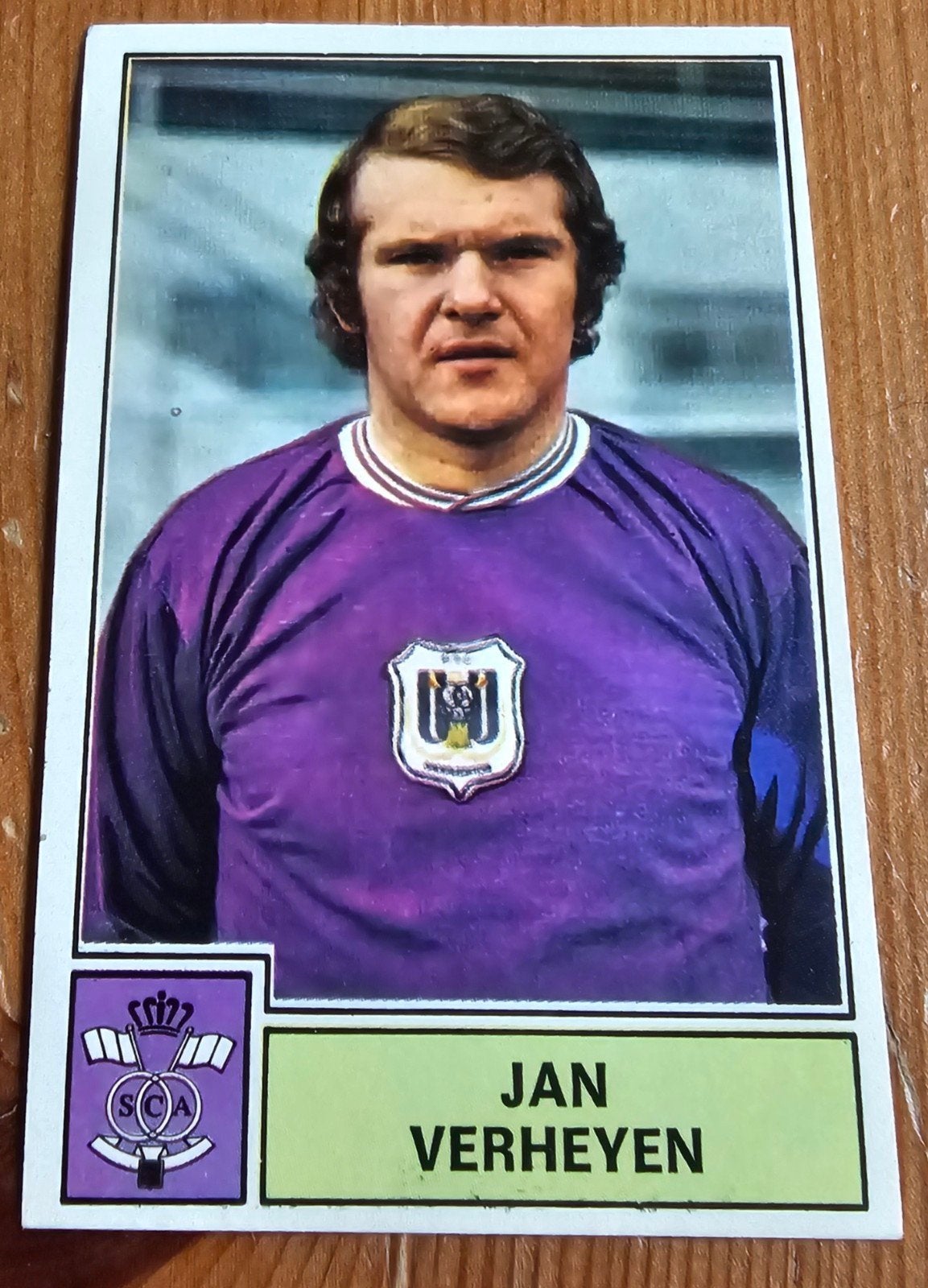 Panini Football 1972-1973 #16 Verheyen SC Anderlecht Footbal, Enlèvement ou Envoi, Comme neuf, Autocollant