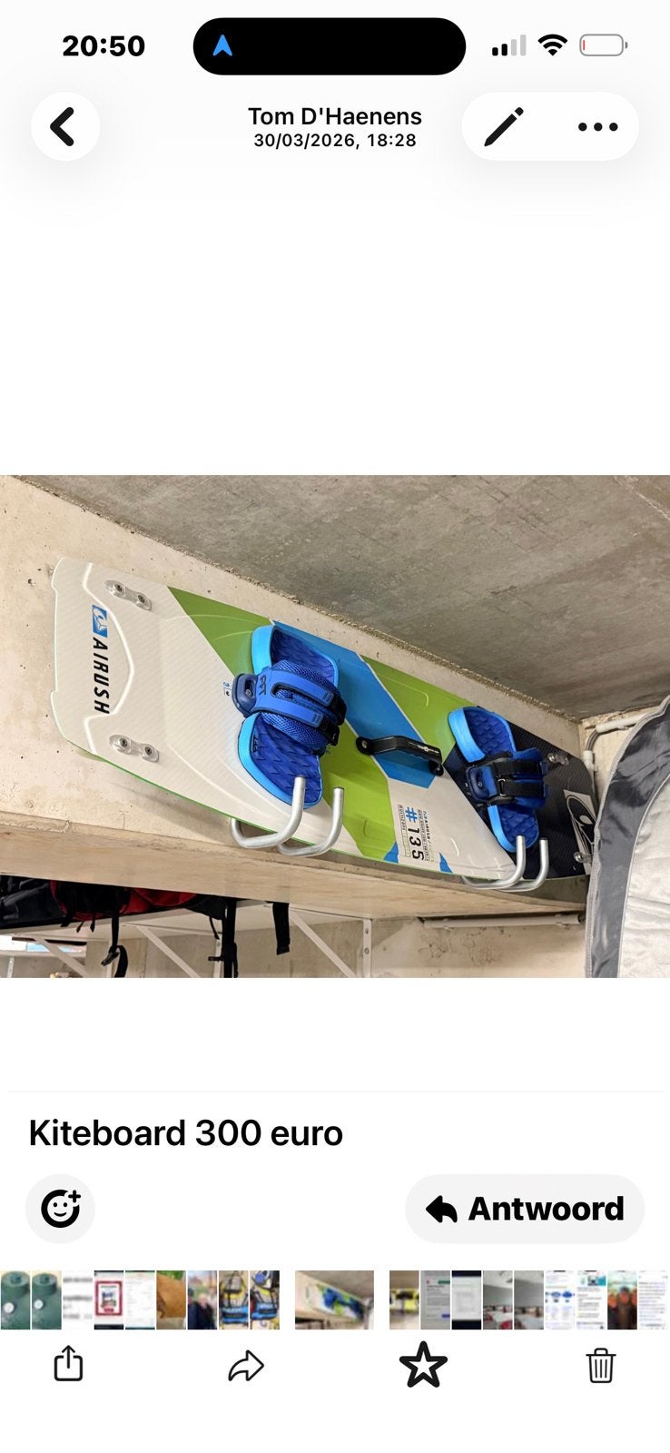 Kiteboard, Ophalen, Zo goed als nieuw, Kiteboard
