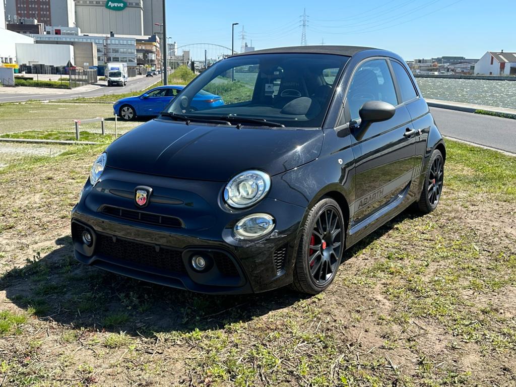 Abarth 595 Competzione Cabrio 179HP Automaat, Auto's, Abarth, Bedrijf, Te koop, Bluetooth, Benzine, Euro 6, Automaat, Zwart, Ophalen