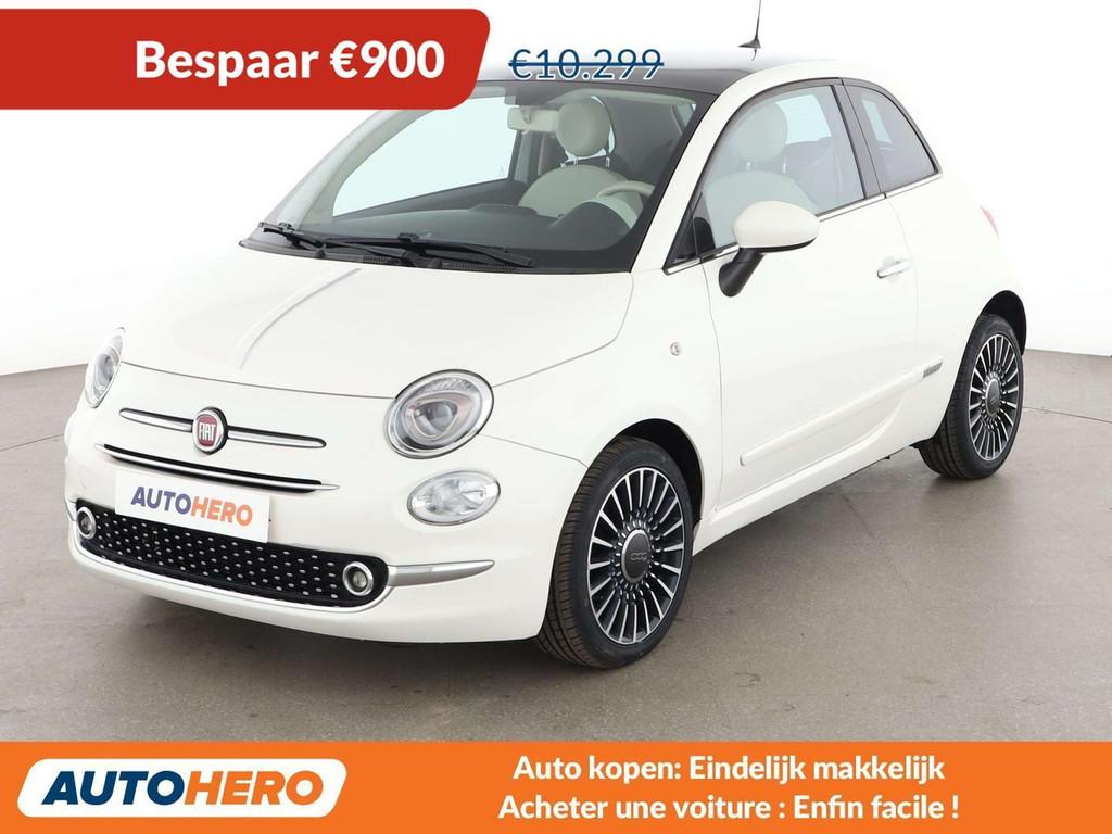 Fiat 500 0.9 Lounge (année de construction 2019), Autos, Boîte manuelle, Noir, 86 ch, Tissu