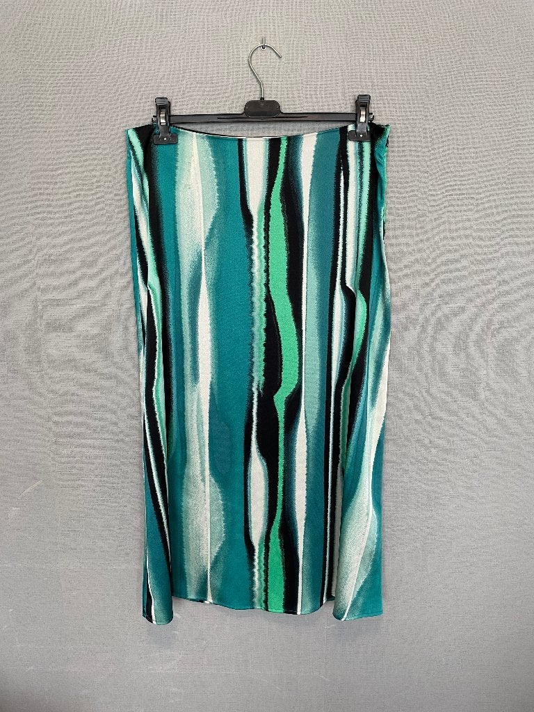 Lange rok van Vero Moda groen, zwart en ecru patroon (XL), Taille 46/48 (XL) ou plus grande, Enlèvement ou Envoi, Vero Moda, Comme neuf