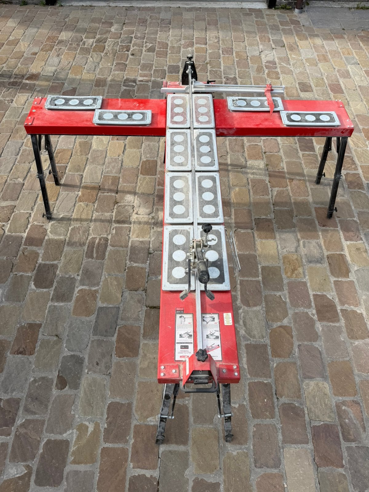 Giga-cut tegelsnijder 1600mm, Doe-het-zelf en Bouw, Ophalen, Gebruikt, 120 tot 170 cm, Inklapbaar
