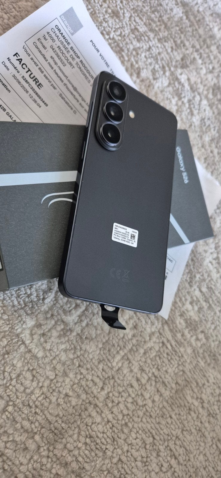SAMSUNG GALAXY S26 BLACK 256GB 
NOUVEAU JAMAIS UTILISÉ ‼️
‼️, Enlèvement ou Envoi