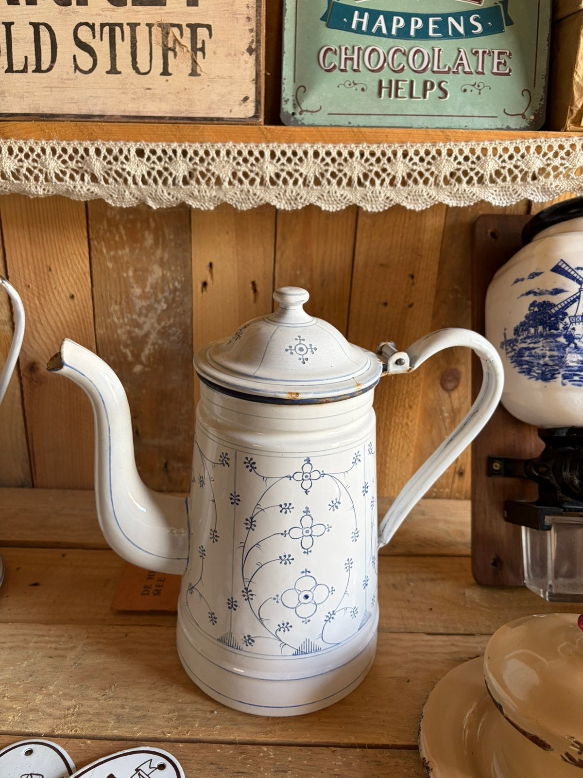 Mooie Boch motief koffiepot, Ophalen of Verzenden