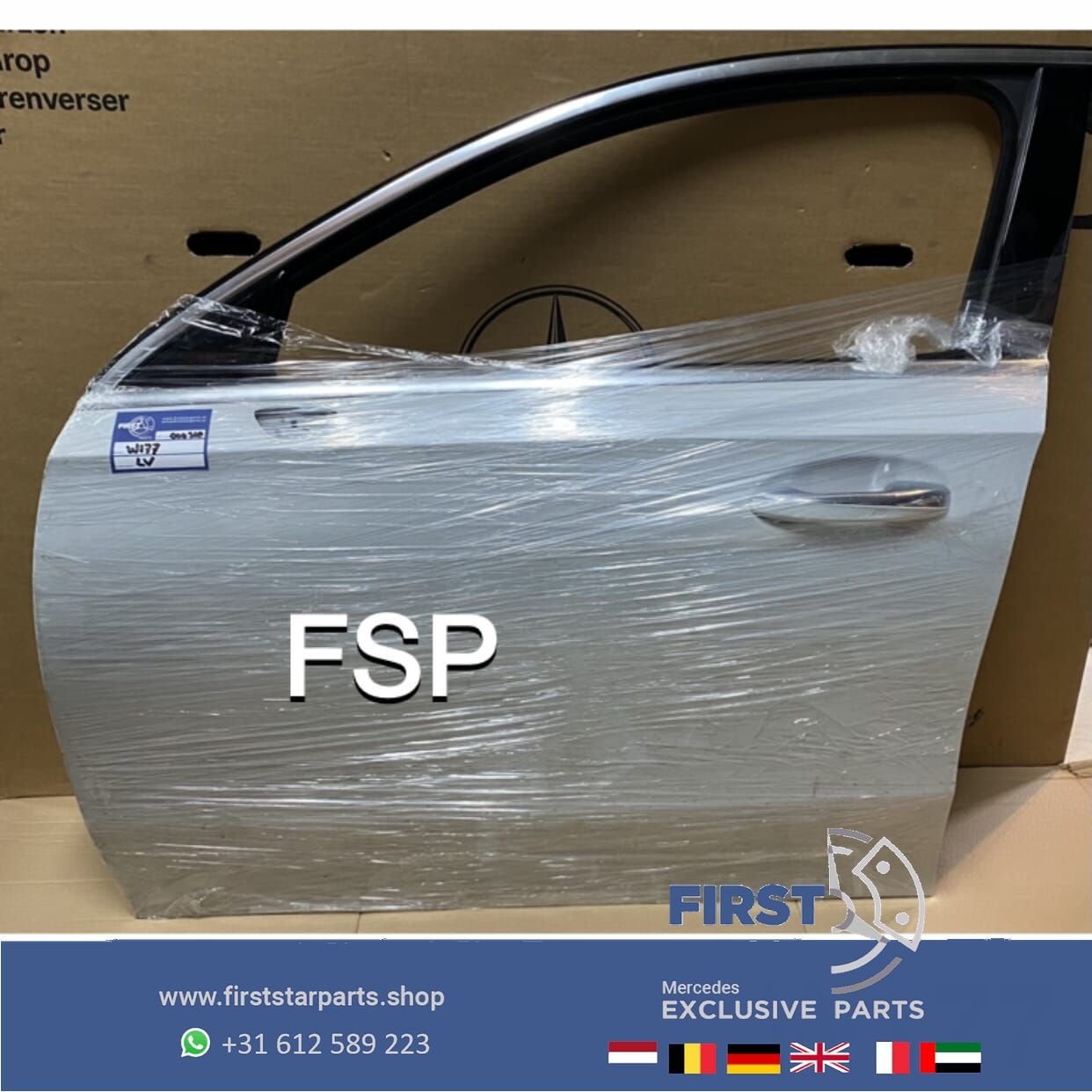 W177 DEUR COMPLEET PORTIER WIT LINKS VOOR Mercedes A Klasse, Gebruikt, -, Deur, Voor